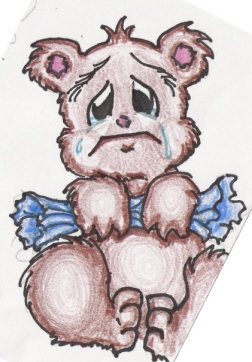 Sad Bear by 0ash0