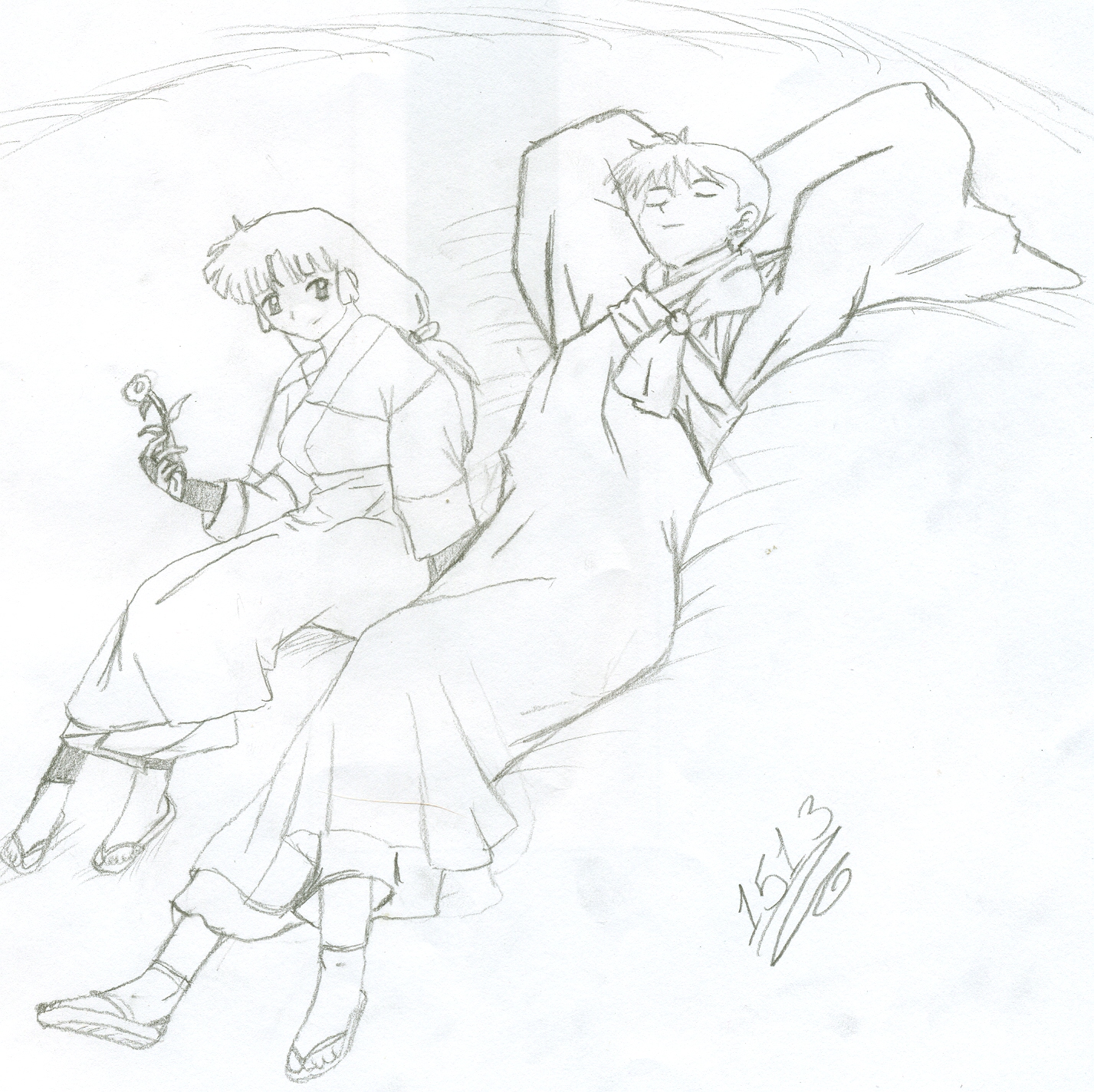 Takita_9 - Request - Sango and Miroku by 1513
