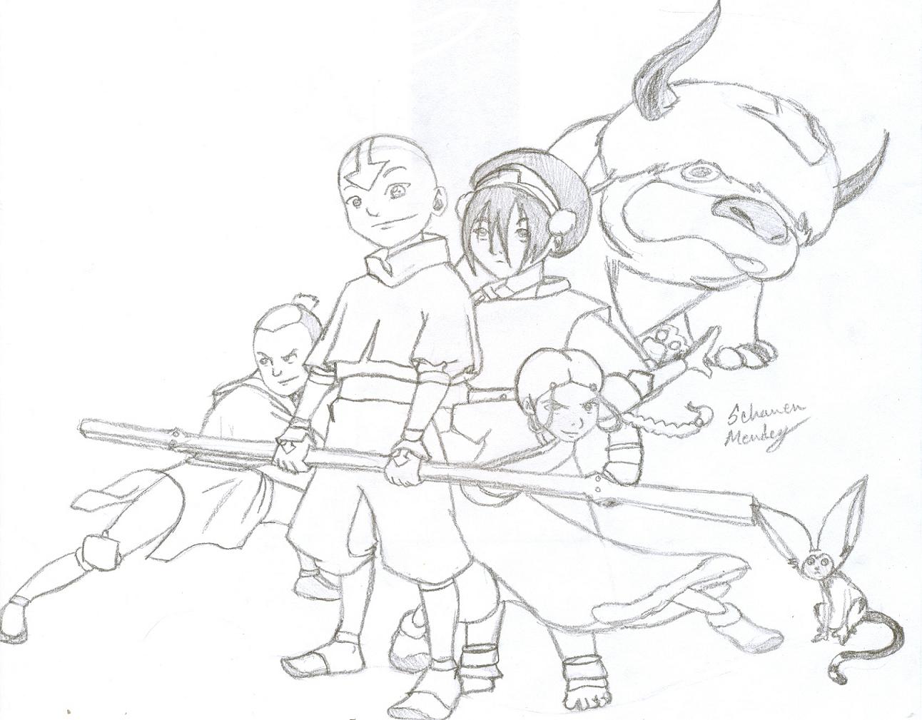 The BoomerAang Gang A.K.A Team Avatar by 1513