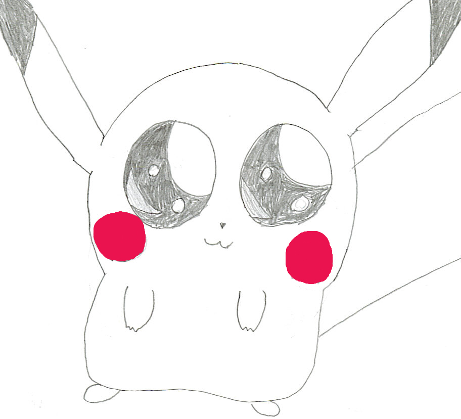 Baby picachu(uncolored) by 1Tifa