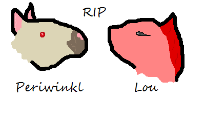 RIP Periwinkl and Lou by 2cute2bu