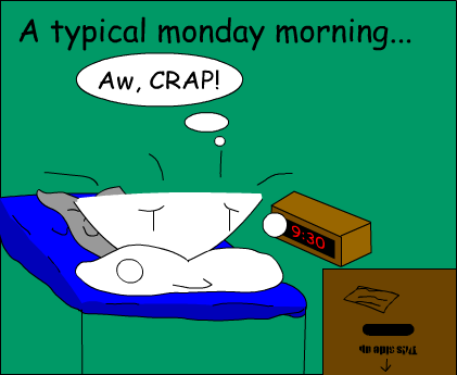 A typical monday morning by 2k_rammerizkool