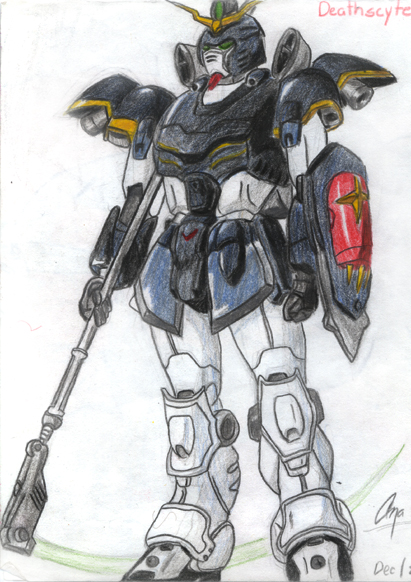 Pathetic Attempt To Draw Deathscythe by 311chick