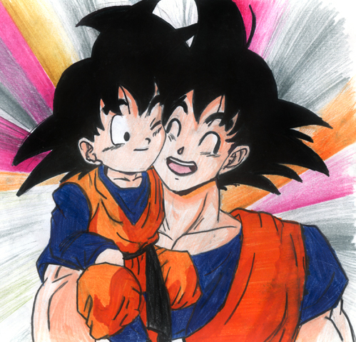 Goku and Goten by 311chick