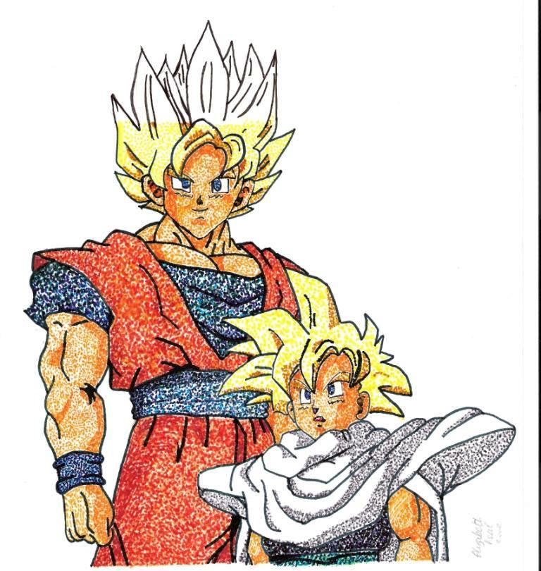 Super Saiyan Father and Son by 320GingerRikku