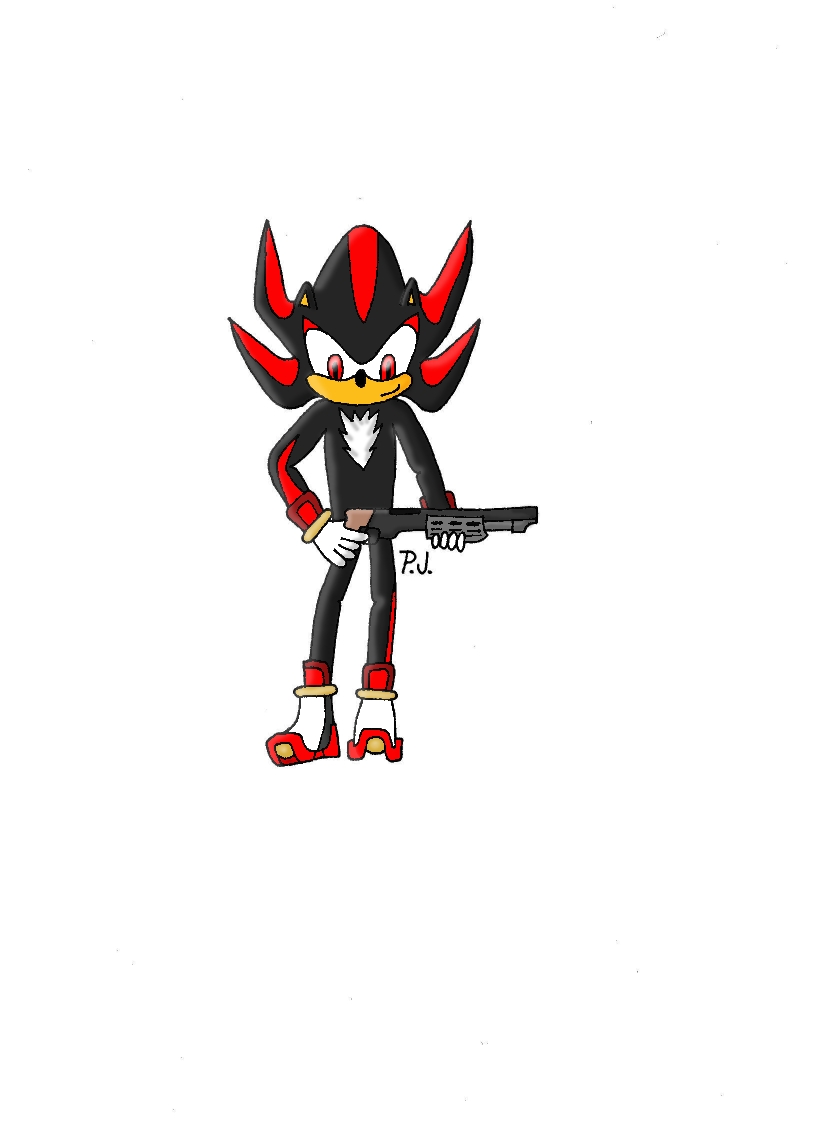 Shadow With Shotgun by 357
