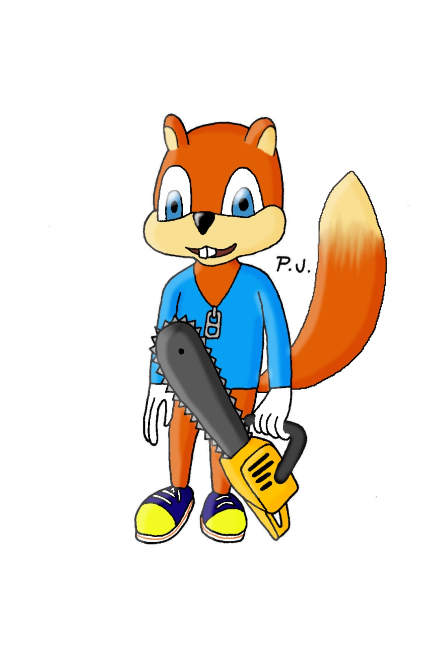 Conker With Chainsaw by 357