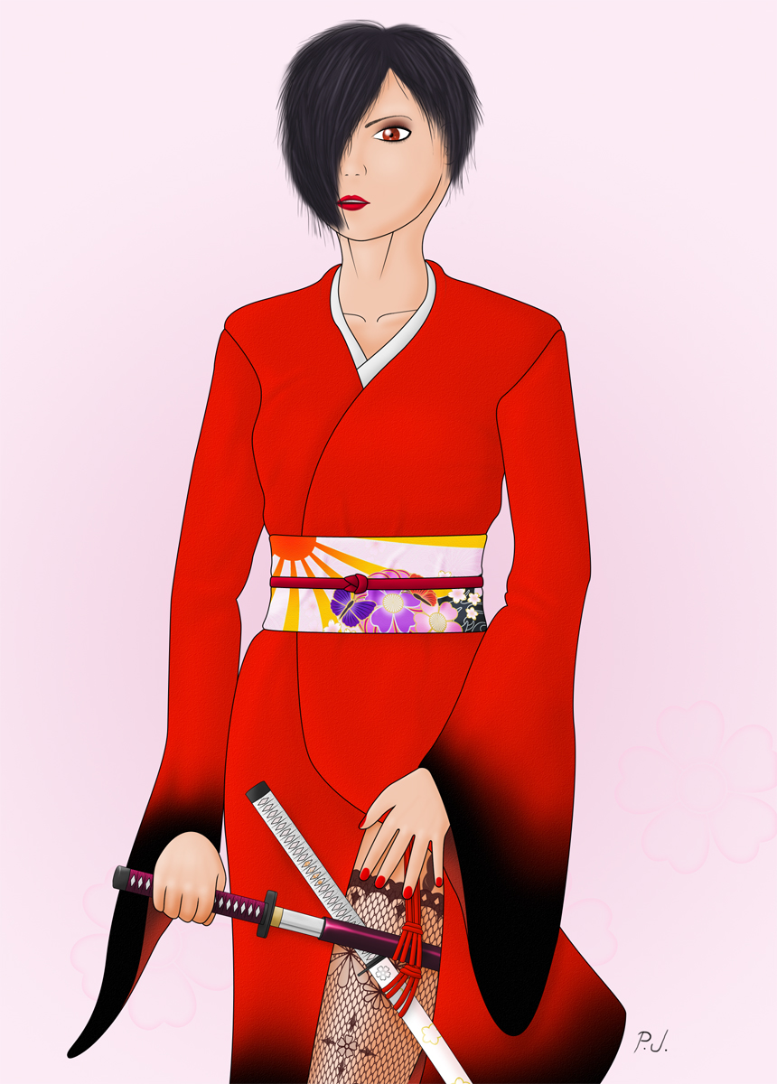 Kimono and swords by 357