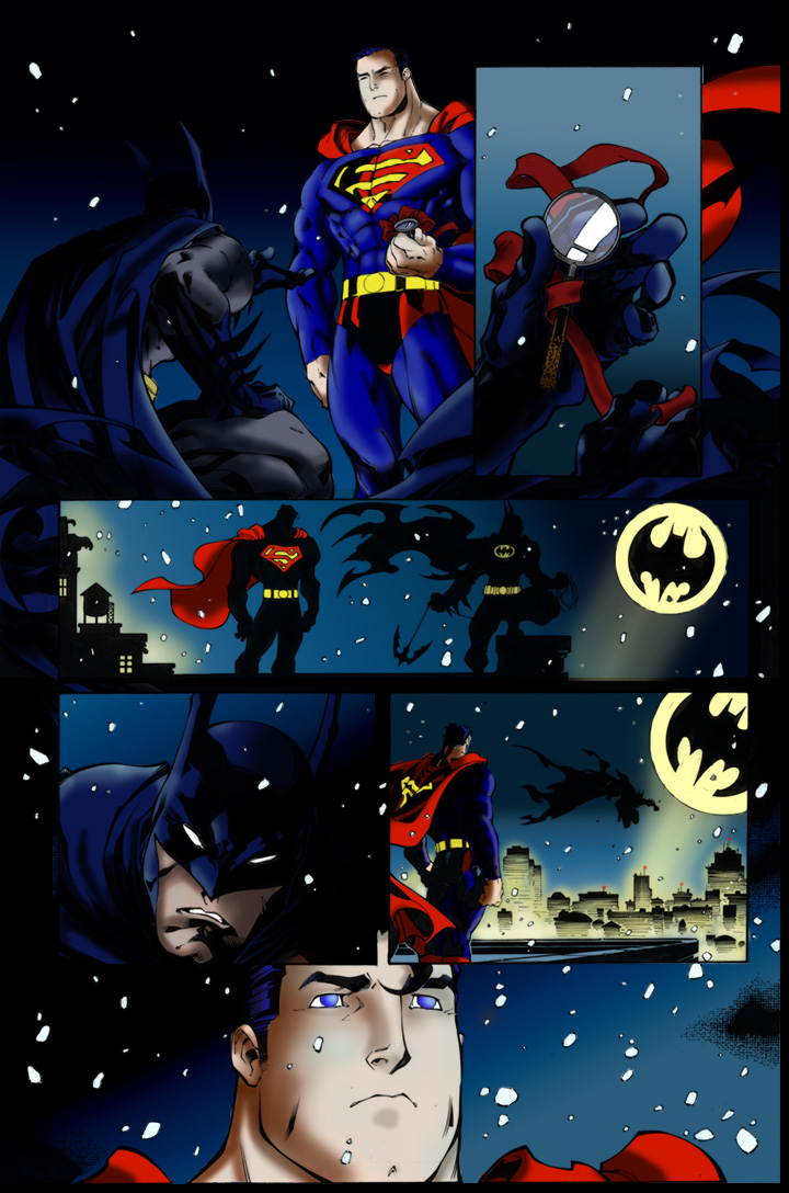 Batman Superman team upcolored by 5439