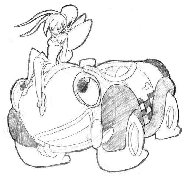 Tink and Benny the Cab sketch by 5439