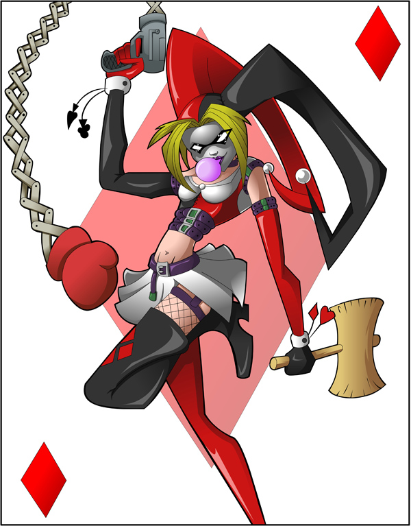 Harley Quinn card by 5439
