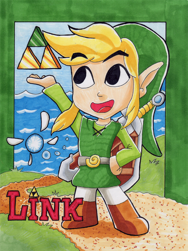 Link Wind waker Copic by 5439