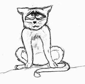 Sad Cat by 5th_child94