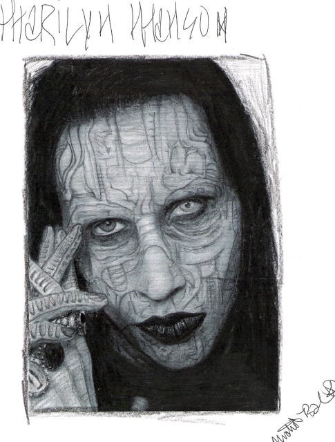 Marilyn Manson - Slightly Tattooed But Hot by 6sic6maggotchic6sic6