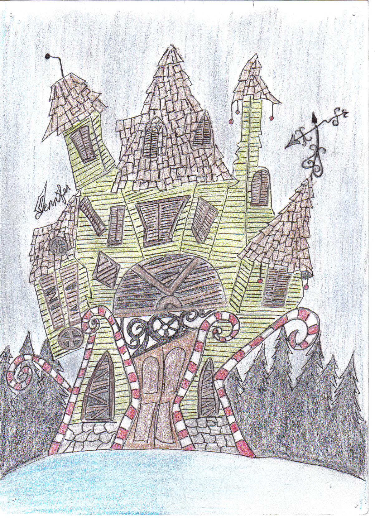 Candy Cane House by 6twisted6thoughts6