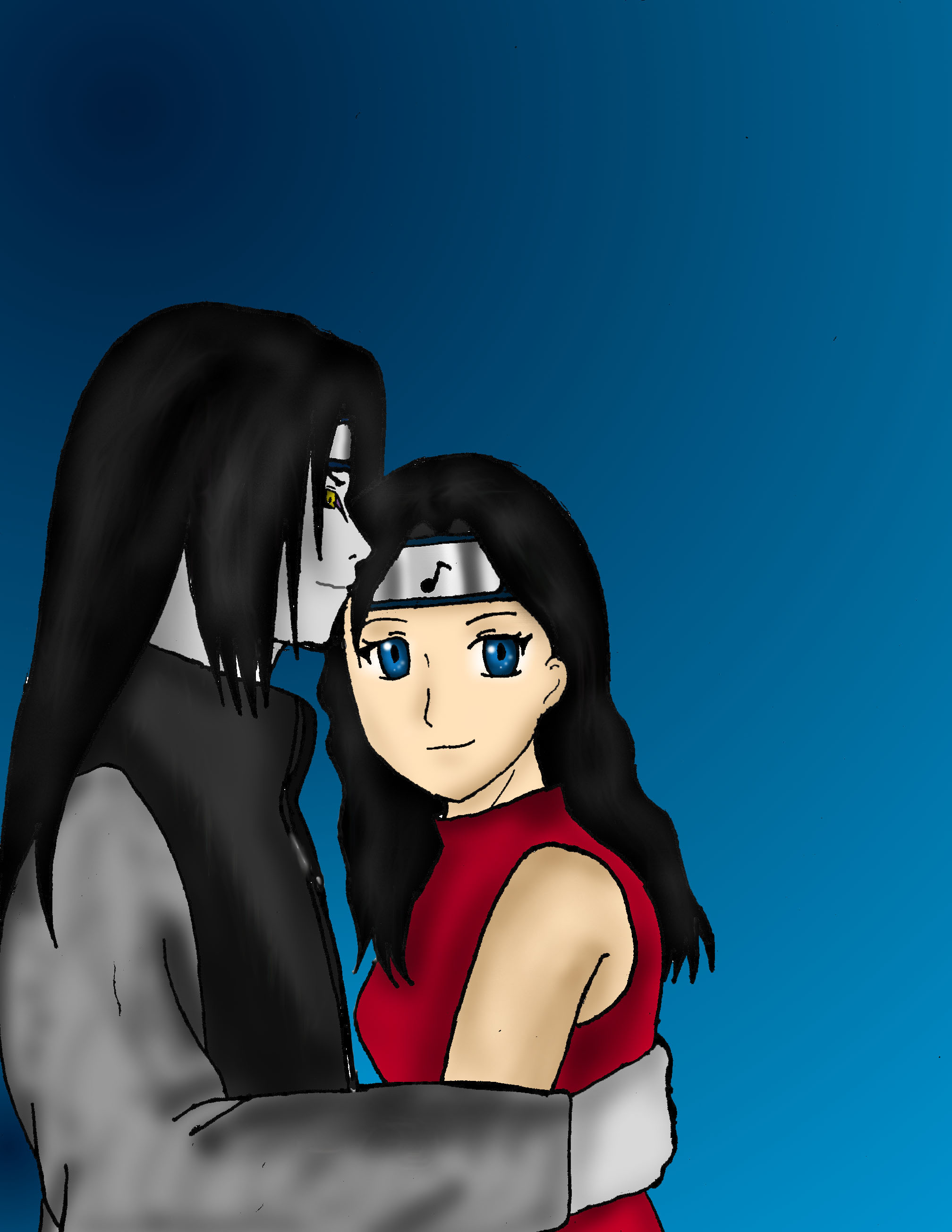 Orochimaru X OC (art-trade) by 9127