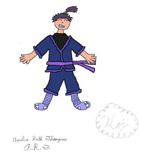 Hoji (ninja boy) (colored) by A-R-T