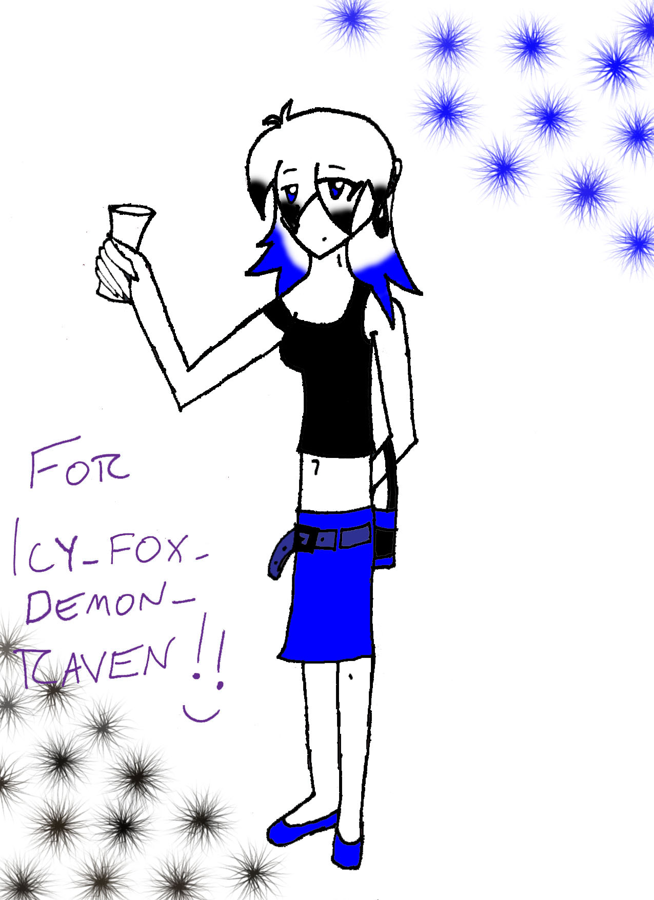 YGO OC *Icy_Fox_Demon_Raven by AJay-the-Pyro