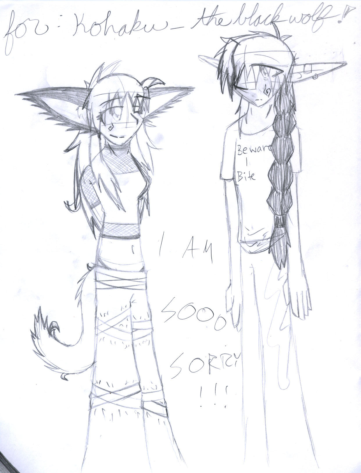 Sirus and Kohaku *kohaku_theblackwolf by AJay-the-Pyro