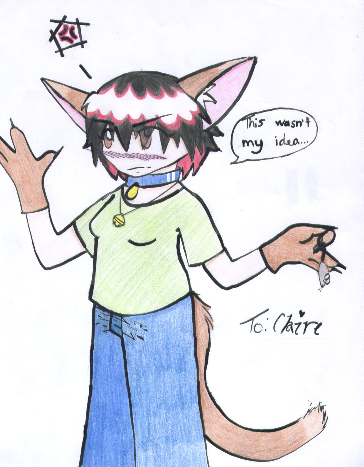 Me in a Cat Costume! *for CaptainCMorgan (colored) by AJay-the-Pyro