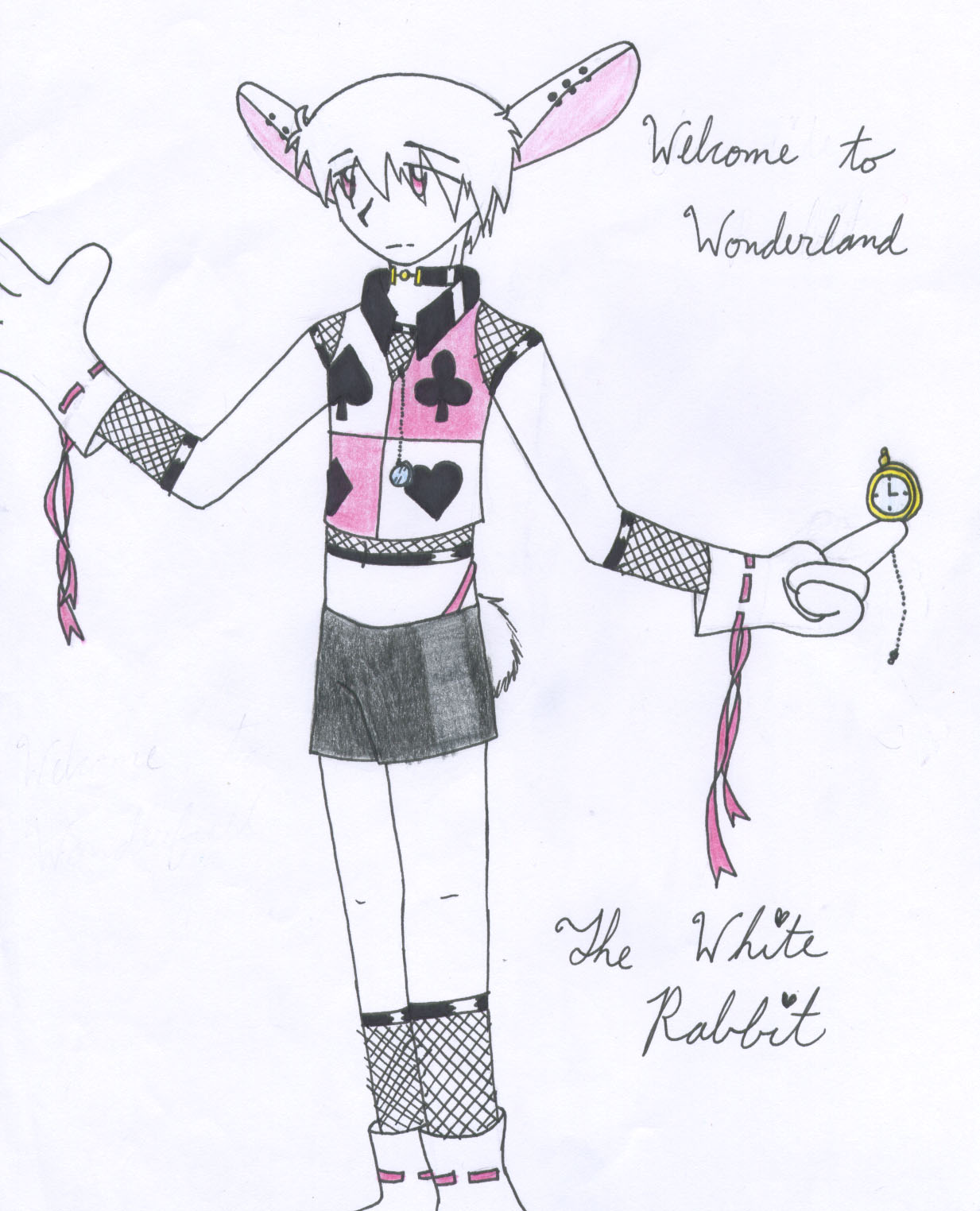 Welcome to Wonderland - The White Rabbit by AJay-the-Pyro