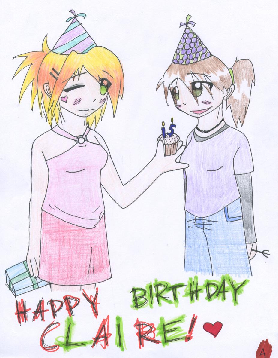 happy b-day claire!! by AJay-the-Pyro