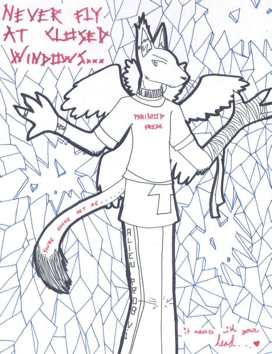 Never Fly At Closed Windows... by AJay-the-Pyro