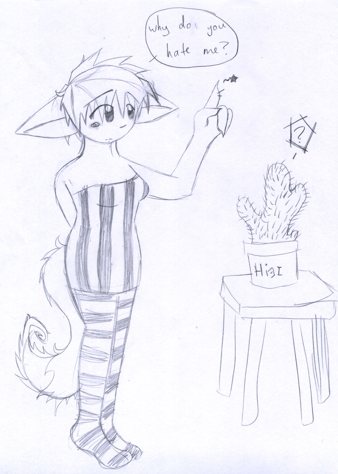 Stripes and a Cactus by AJay-the-Pyro