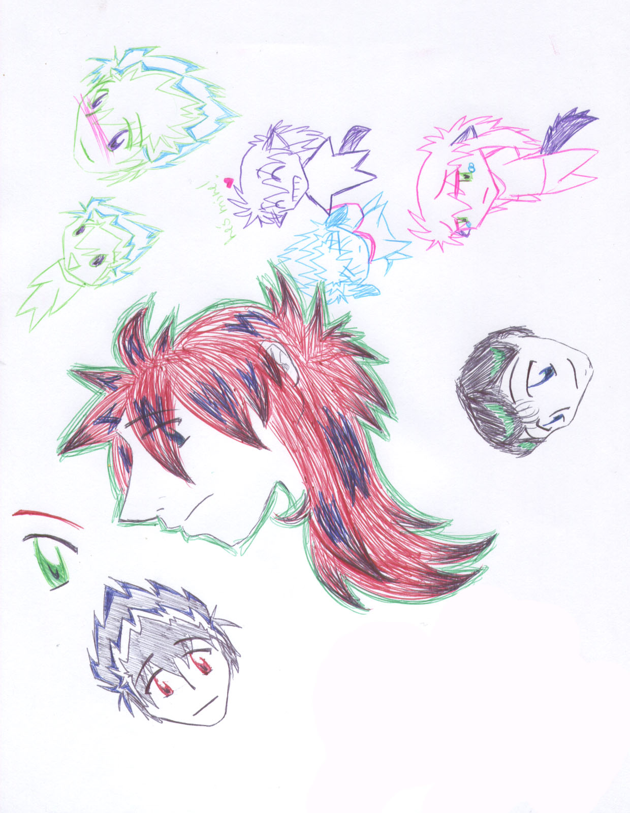YuYuHakusho Pen Doodles by AJay-the-Pyro
