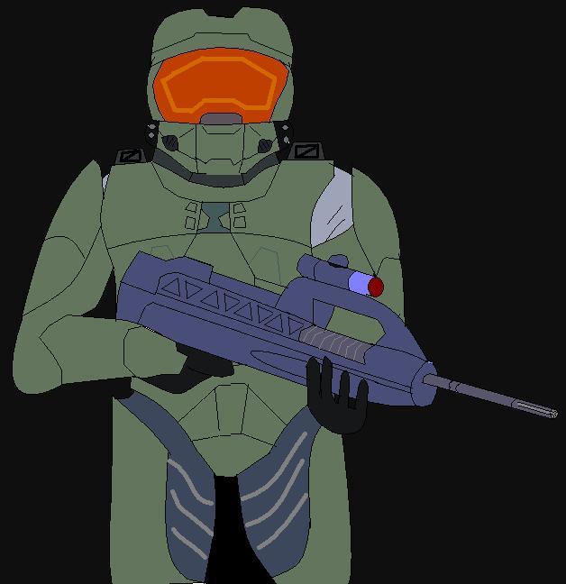 Masterchief (done in MSPaint)) by AMnezcorp