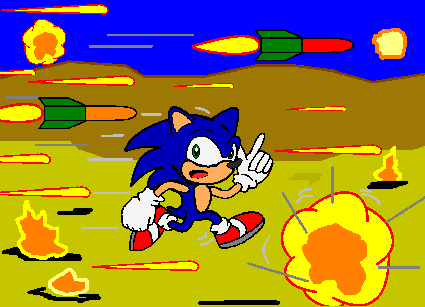 Sonic is Running by AMnezcorp