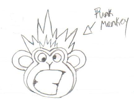 Punky Monkey by A_lil_Rikku_faery