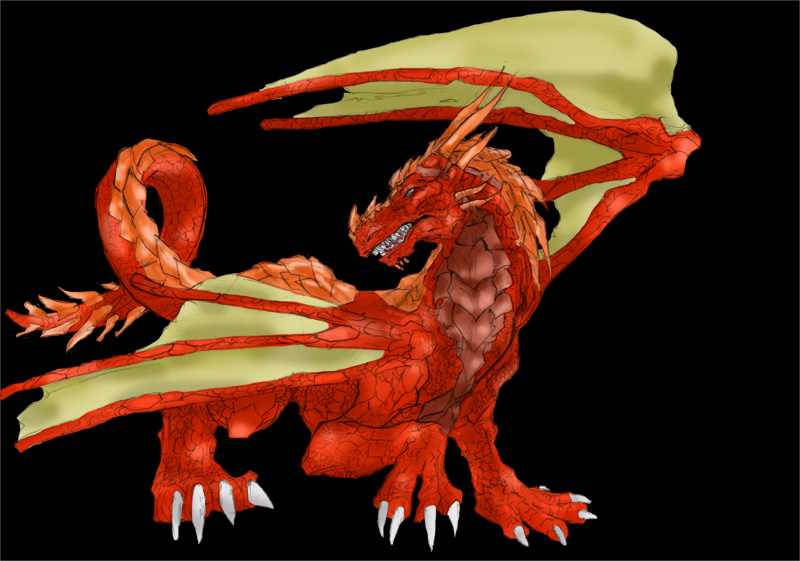 Strata's Fire Dragon by Aardvolf