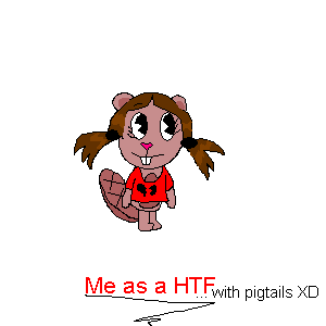 Me as an HTF--with PIGTAILS XD by AbandonedTeen
