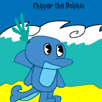 Chipper the Dolphin by AbandonedTeen