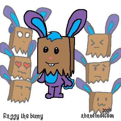Baggy the Bunny by AbandonedTeen