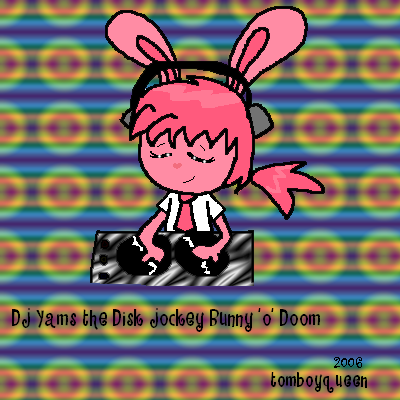 DJ Yams the DJ Bunny 'o' Doom by AbandonedTeen