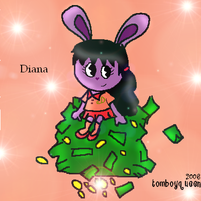Diana the Spoiled Rich Bunny by AbandonedTeen