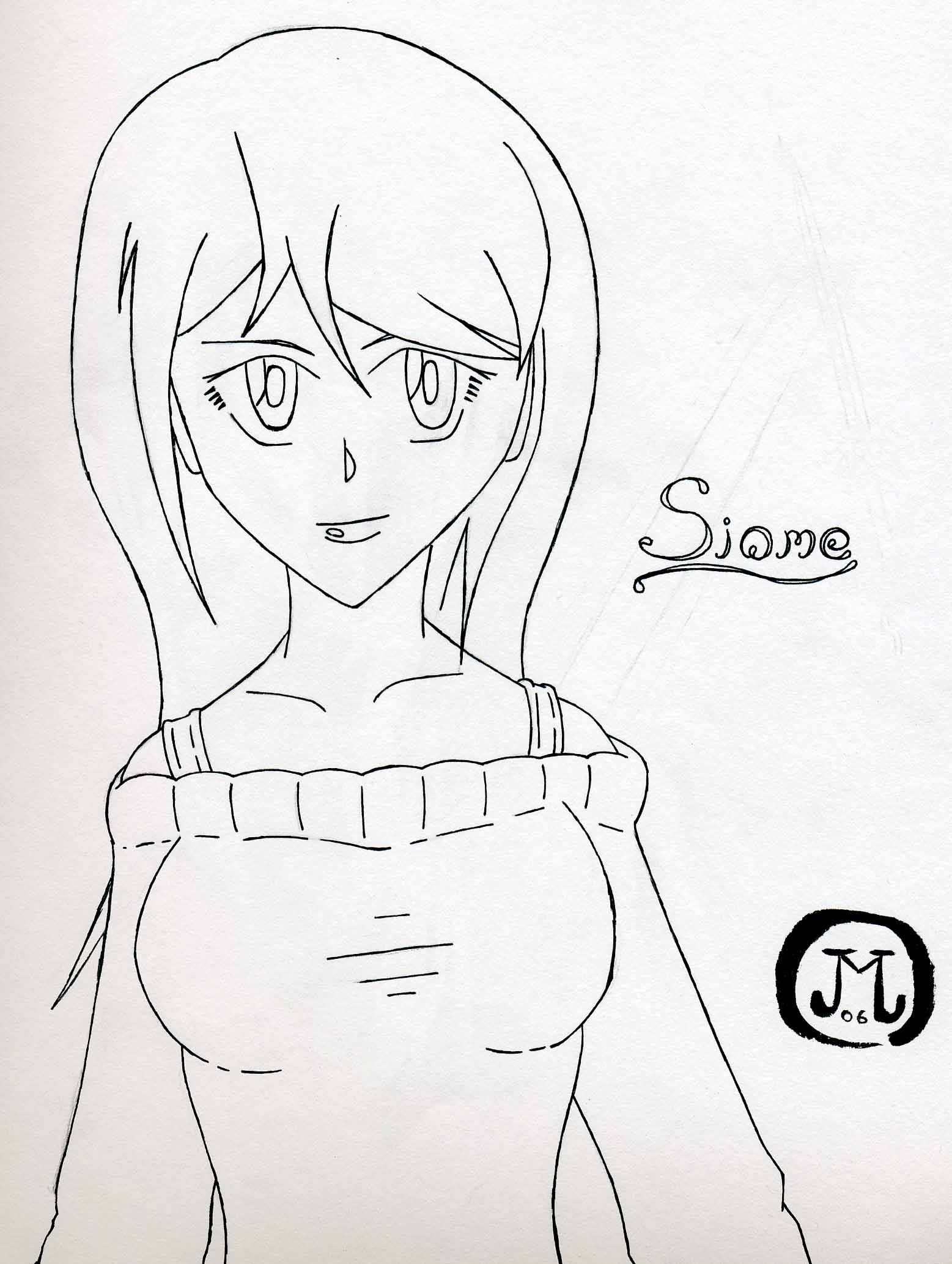 Siome (Request from Pencil_Drawn_Wolf) (Uncolored) by Achlys33303