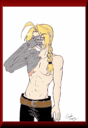 Full Metal Shirtless Colored by Aelita_Lyoko