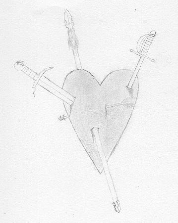 pierced heart by Afturlyfe