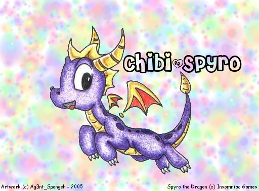 Chibi Spyro by Ag3nt_Spongeh