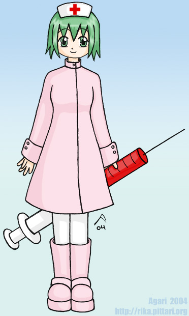 Cute Pink Nurse by Agari