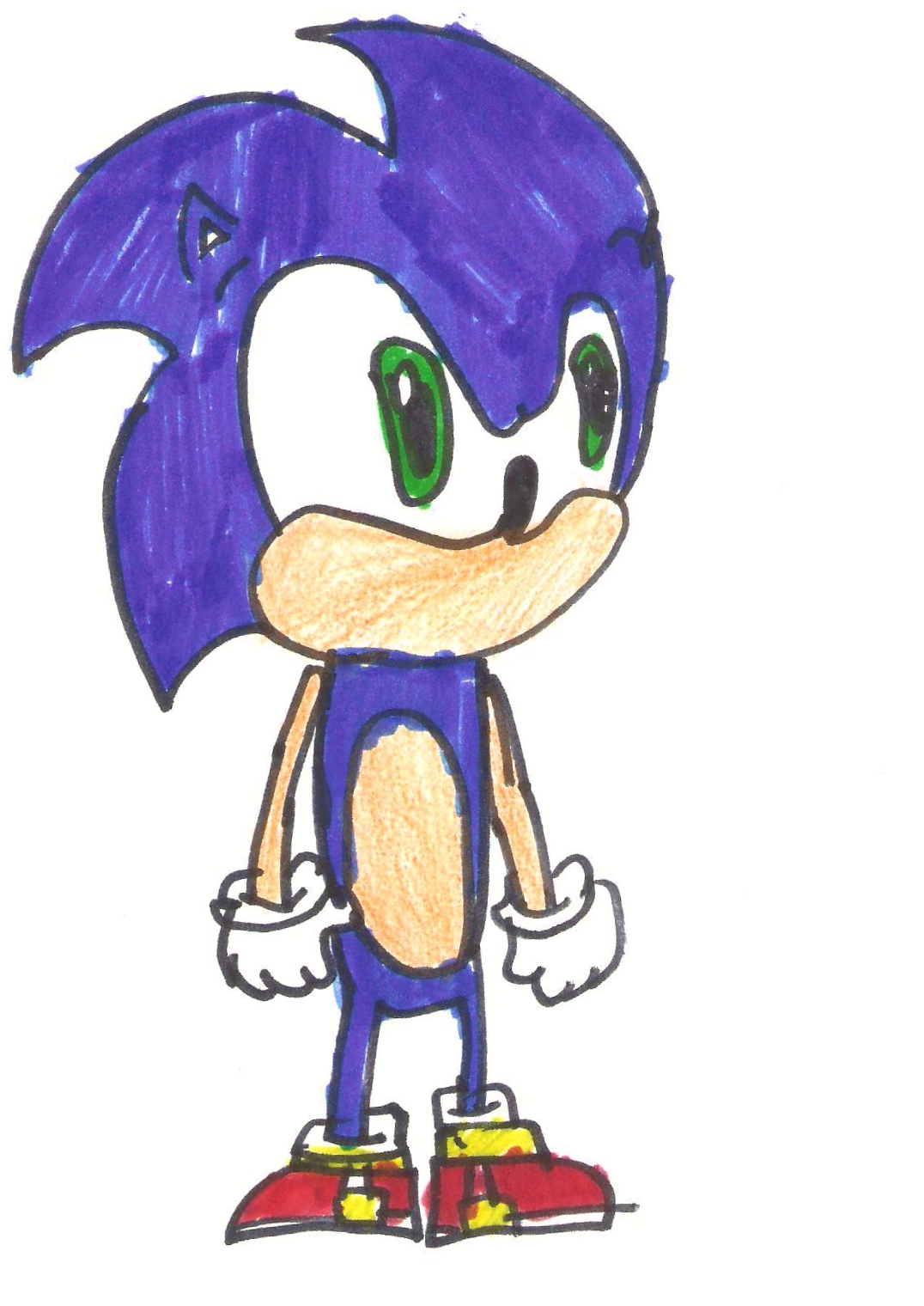 (IM BACK) Sonic Sketch by AgentX