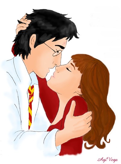 Harry and Hermione by AgiVega