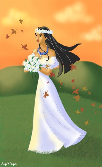 Pocahontas the bride by AgiVega