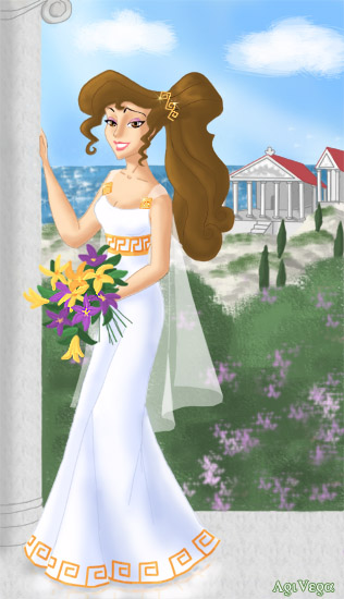 Megara the bride by AgiVega