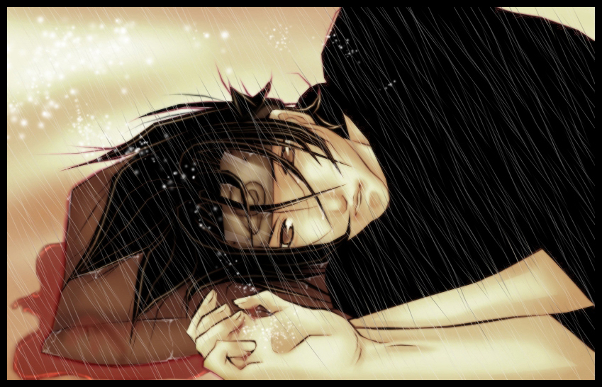 sasuke in the rain by AikaXx