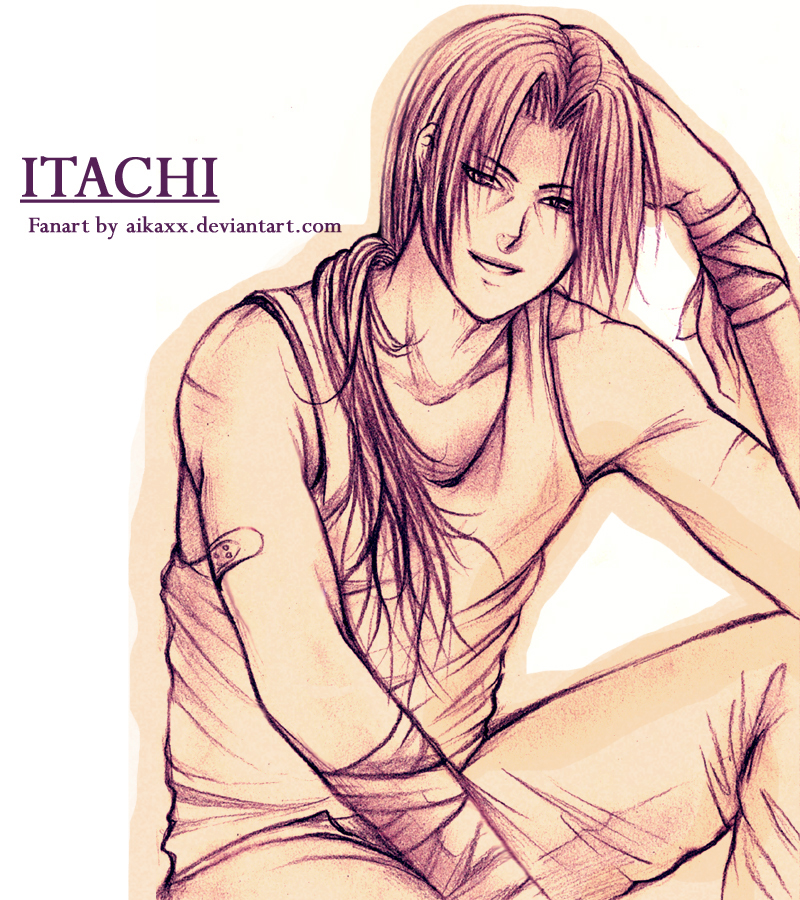 itachi uchiha sketch by AikaXx
