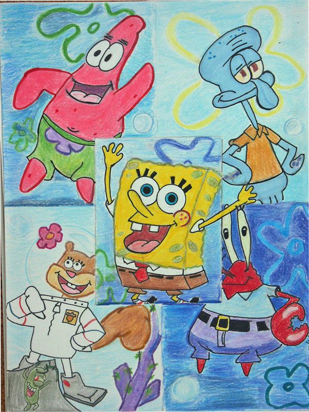 Spongebob and Friends by AiredaleLady